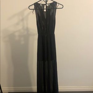 H&M maxi black dress